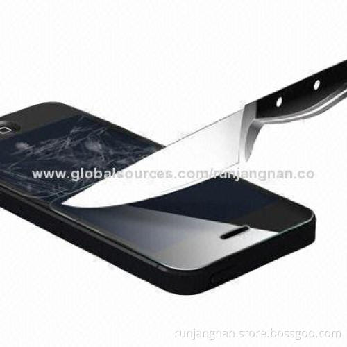 9H Hardness Self-adhesive Anti-shock Tempered Glass Screen Film for iPhone 5/5S, Easy to Put-on